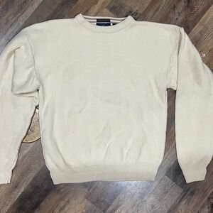 Classic Cream Crewneck Sweater